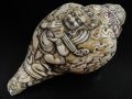 ◆チベット密教法具　法螺貝（シャンカ）ーマハーカーラ（大黒天）