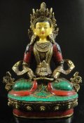 阿弥陀如来(無量寿如来／アミターユス)像◆仏教　チベット-A1 