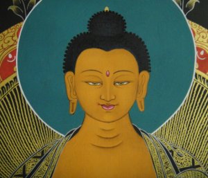 画像3: ◆仏陀/釈迦牟尼仏　タンカ／仏画／チベット-1