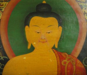 画像3: ◆仏陀/釈迦牟尼仏　タンカ／仏画／チベット-アンティーク風