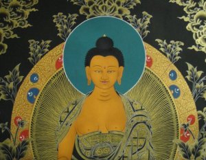 画像4: ◆仏陀/釈迦牟尼仏　タンカ／仏画／チベット-1