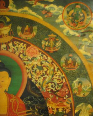 画像5: ◆仏陀/釈迦牟尼仏　タンカ／仏画／チベット-アンティーク風