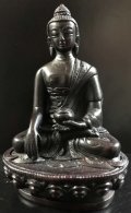 仏陀◆阿閦如来（あしゅくにょらい/アクショービャ）像◆仏教　チベット-SM