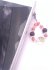 画像4: 天然石水晶守護仏梵字金彫り12mm玉＆インカローズ＆レピドライトのストラップ (4)