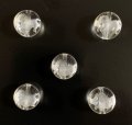天然石彫り水晶 亥(いのしし) 12mm玉  5粒セット