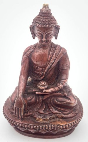 画像1: 仏陀◆阿閦如来（あしゅくにょらい/アクショービャ）像◆仏教◆アンティーク風-AZ