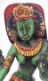 画像4: 木製手彫りグリーンターラー（緑多羅菩薩）像◆チベット仏教-2A (4)