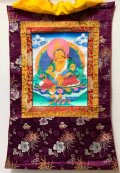 ◆毘沙門天（ヴァイシュラヴァナ）タンカ／仏画／曼荼羅／チベット-A