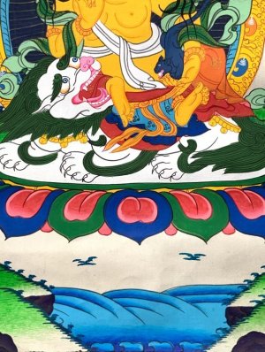 画像4: 毘沙門天（ヴァイシュラヴァナ）タンカ／仏画／曼荼羅／チベット-B