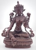 ◆グリーンターラー（緑多羅菩薩）像◆仏教　チベット-AAA