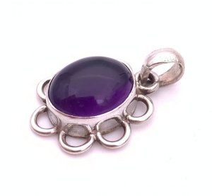 画像2: 天然石アメジスト（紫水晶）silver925トップ-012
