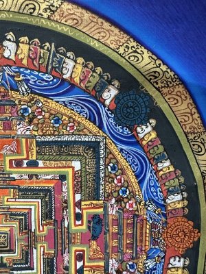 画像4: ◆カーラチャクラ・マンダラ（時輪曼荼羅）タンカ／仏画／チベット-KL24