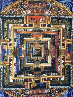 画像3: ◆カーラチャクラ・マンダラ（時輪曼荼羅）タンカ／仏画／チベット-KL24