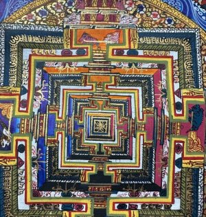 画像3: ◆カーラチャクラ・マンダラ（時輪曼荼羅）タンカ／仏画／チベット-KL26