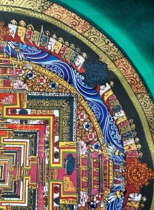 画像4: ◆カーラチャクラ・マンダラ（時輪曼荼羅）タンカ／仏画／チベット-KL29