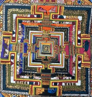 画像3: ◆カーラチャクラ・マンダラ（時輪曼荼羅）タンカ／仏画／チベット-KL30