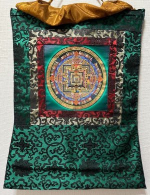 画像1: ◆カーラチャクラ・マンダラ（時輪曼荼羅）タンカ／仏画／チベット-KL27