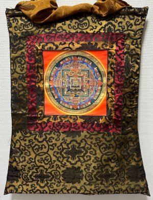 画像1: ◆カーラチャクラ・マンダラ（時輪曼荼羅）タンカ／仏画／チベット-KL30
