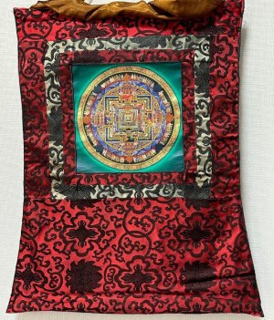 画像1: ◆カーラチャクラ・マンダラ（時輪曼荼羅）タンカ／仏画／チベット-KL23