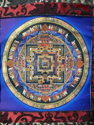 画像2: ◆カーラチャクラ・マンダラ（時輪曼荼羅）タンカ／仏画／チベット-KL24