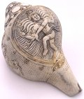 ◆チベット密教法具　法螺貝（シャンカ）ナタラージャ（ダンシングシヴァ）1
