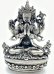 画像1: ◆六字咒観音菩薩像◆仏教 チベット◆シルバーアンティーク風 (1)
