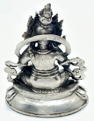 画像3: ◆毘沙門天（ヴァイシュラヴァナ）像◆仏教 チベット◆シルバーアンティーク風