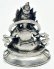 画像3: ◆毘沙門天（ヴァイシュラヴァナ）像◆仏教 チベット◆シルバーアンティーク風 (3)