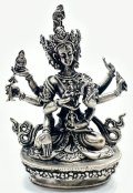 ◆仏頂尊勝母（ナムジャルマ）像◆仏教 チベット◆シルバーアンティーク風
