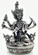 画像1: ◆仏頂尊勝母（ナムジャルマ）像◆仏教 チベット◆シルバーアンティーク風 (1)
