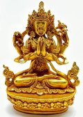 ◆六字咒観音菩薩像◆仏教 チベット