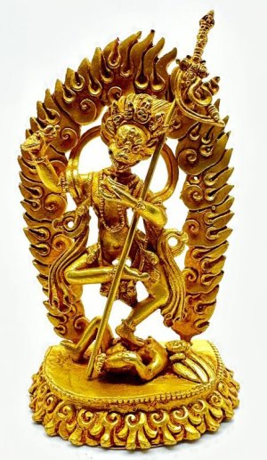 画像1: ◆ダーキニー(荼枳尼天)・ライオンヘッド像◆SIMHAMUKHA◆仏教 チベット