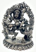 ◆ジャンバラ(宝蔵神)像 ◆仏教 チベット◆シルバーアンティーク風