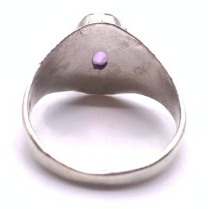 画像4: 天然石アメジスト（紫水晶）silver925リング☆18.5号 , 21号