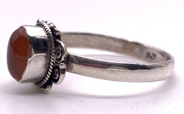 画像3: 天然石カーネリアン  silver925リング☆11号、12号、14号 (3)