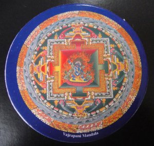 画像1: ヴァジュラ・パーニ（金剛手）曼荼羅ステッカー/チベット密教 