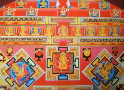 画像2: 毘沙門天（ヴァイシュラヴァナ）曼荼羅ステッカー/チベット密教 