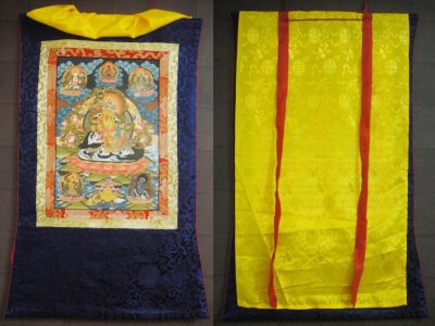 画像1: ◆毘沙門天（ヴァイシュラヴァナ）タンカ／仏画／曼荼羅／チベット