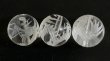 画像3: 天然石彫り水晶青龍12mm玉＆トルマリン&ラピスラズリのブレスレット (3)