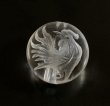 画像2: 天然石彫り水晶酉(とり)12mm玉  5粒セット (2)