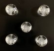 画像1: 天然石彫り水晶 亥(いのしし) 12mm玉  5粒セット (1)