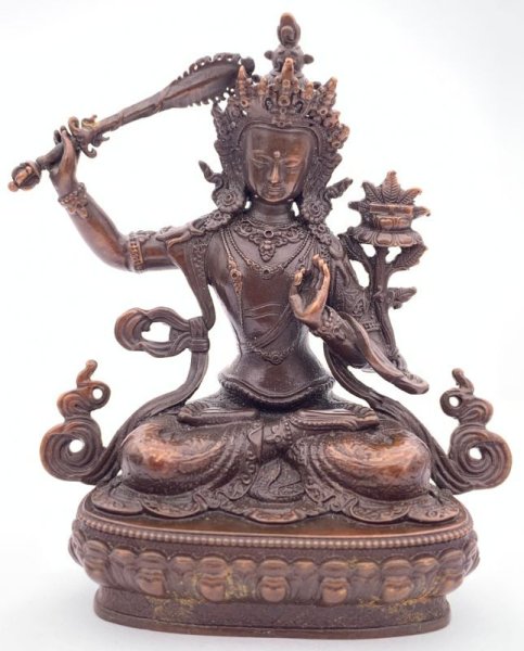 画像1: ◆文殊菩薩（マンジュシュリー）像◆仏教　チベット-AAA (1)