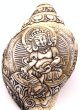 画像4: ◆チベット密教法具　法螺貝（シャンカ）ジャンバラ(宝蔵神) (4)