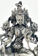 画像4: ◆グリーンターラー（緑多羅菩薩）◆仏教 チベット◆シルバーアンティーク風 (4)