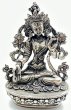 画像1: ◆ホワイトターラー（白多羅菩薩）◆仏教 チベット◆シルバーアンティーク風 (1)