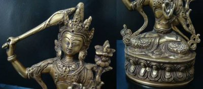 画像2: ◆文殊菩薩　坐像◆仏教　チベット　ネパール