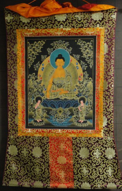 日本最大の ◇仏陀/釈迦牟尼仏 タンカ／仏画／チベット-1 - 美術、工芸 