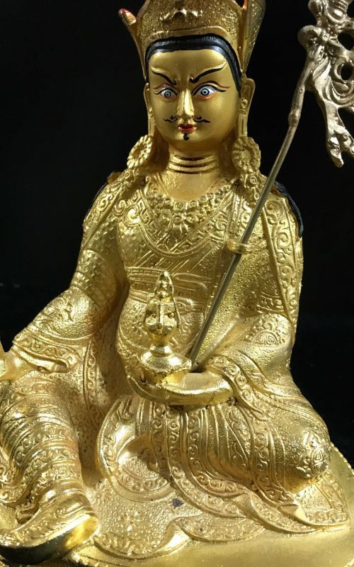 パドマサンババ(グル・リンポチェ)像 仏教 チベット-AA-
