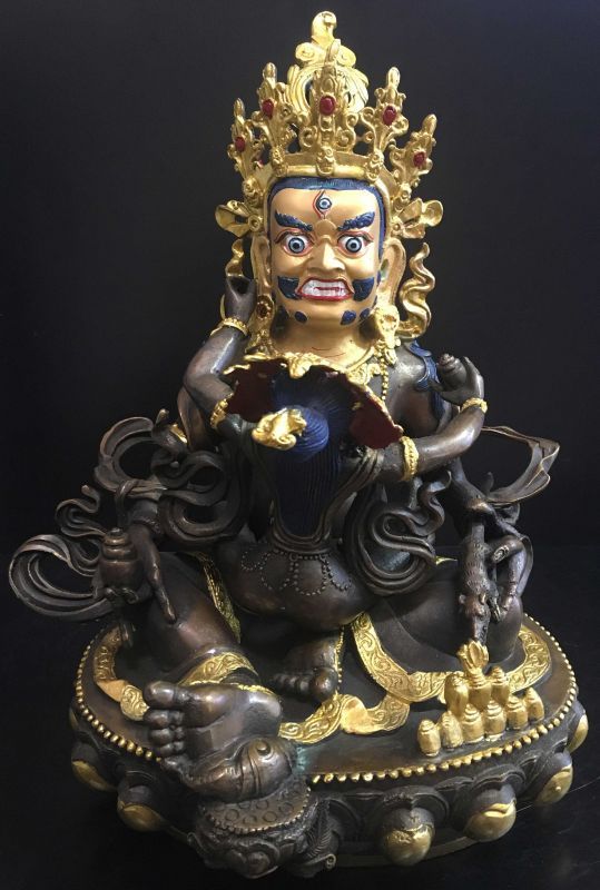 ◇毘沙門天（ヴァイシュラヴァナ）シャクティ像◇仏教 チベット