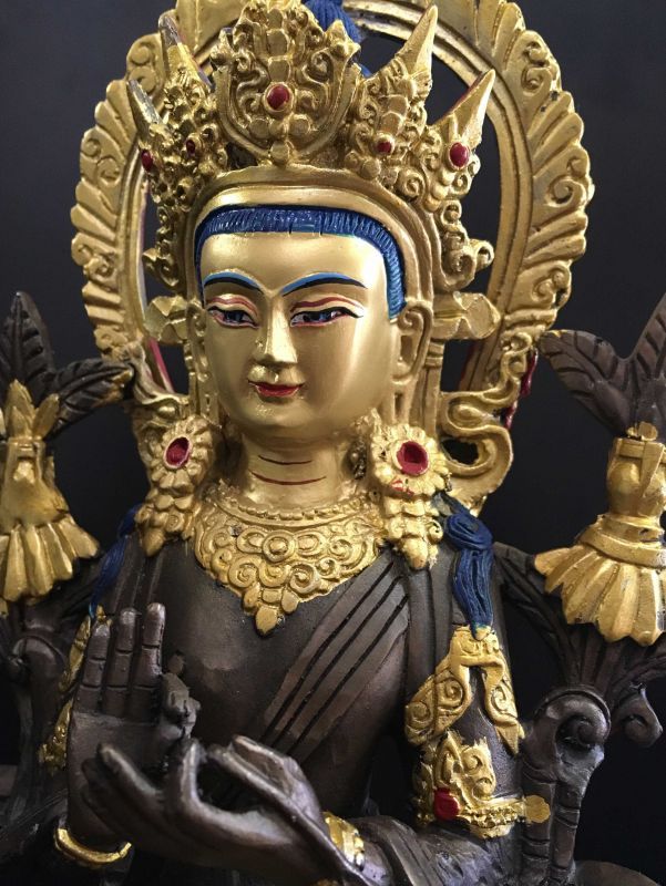 ◇弥勒菩薩（マイトレーヤ）像◇仏教 チベット-A - TashiTage【タシタゲ】
